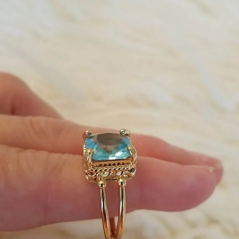 Ocean blue size 9 ring